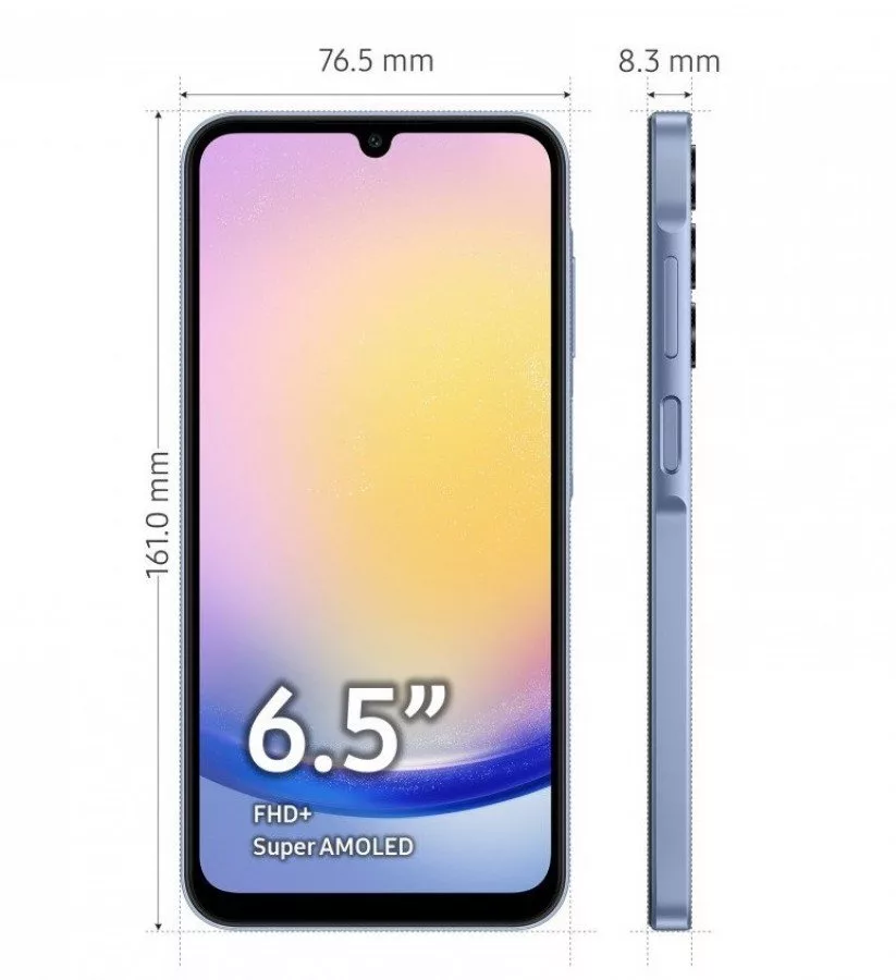 1701925859 279 مشخصات کامل و تصاویر تبلیغاتی گلکسی A25 آشکار شد.webp