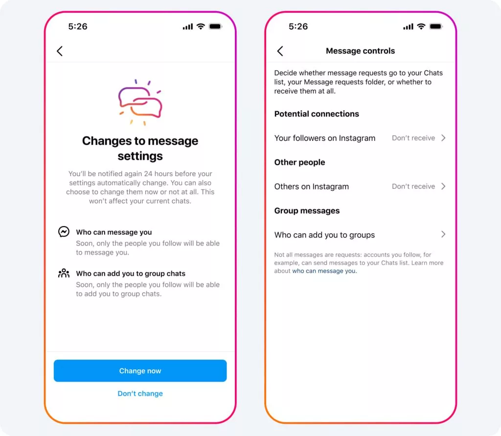 اینستاگرام حالا از ارسال پیام کاربران غریبه برای کودکان جلوگیری می‌کند