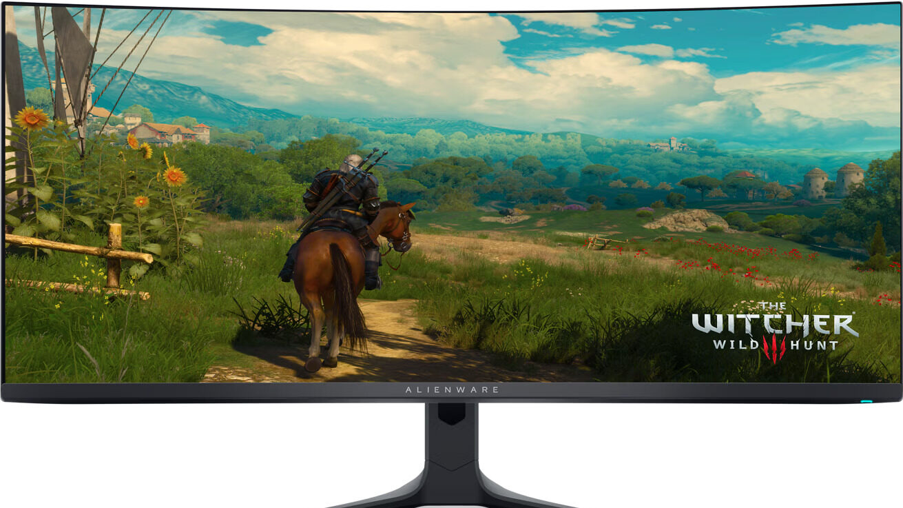 مانیتور گیمینگ الین ور مدل Alienware 34 QD-OLED