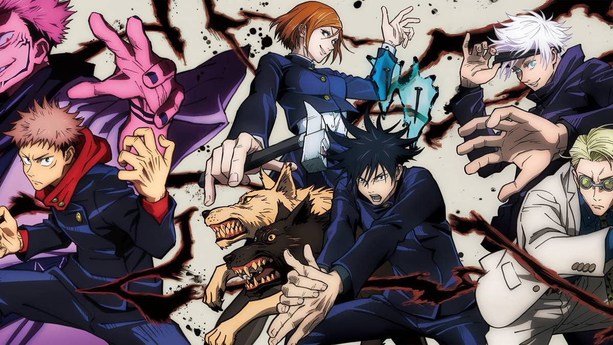 طرحی از انیمه Jujutsu Kaisen