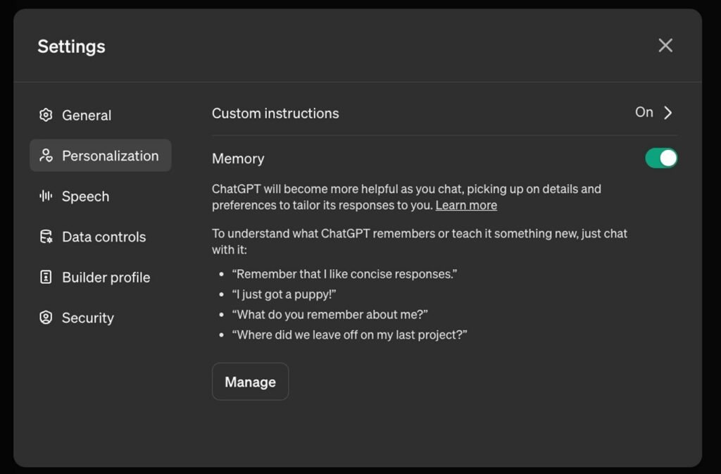 ChatGPT قابلیت «حافظه» را در اختیار عموم مشترکان پلاس خود قرار داد