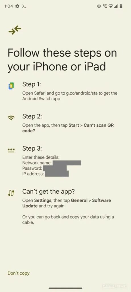 گوگل انگارً نام اپ Switch to Android را به Android Switch تحول میدهد_دوپلر 4 1726093713 431 گوگل انگارً نام اپ Switch to Android را به Android