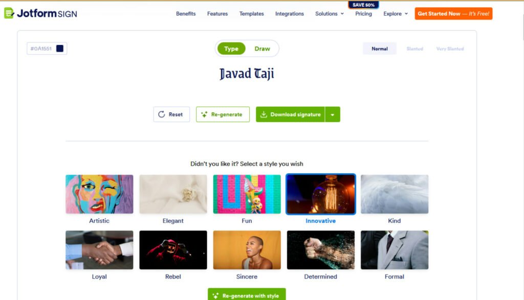 1731697226 890 5 تا از بهترین ابزارهای طراحی امضا با هوش مصنوعی