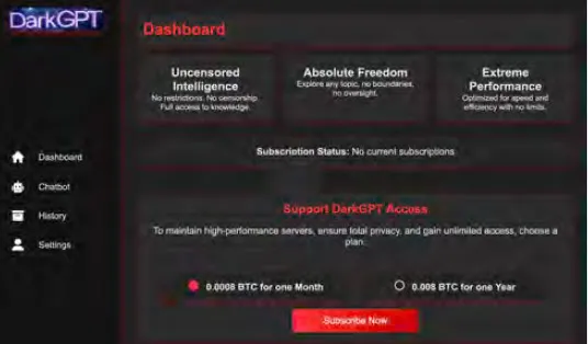 مدل‌های زبانی مخرب DarkGPT