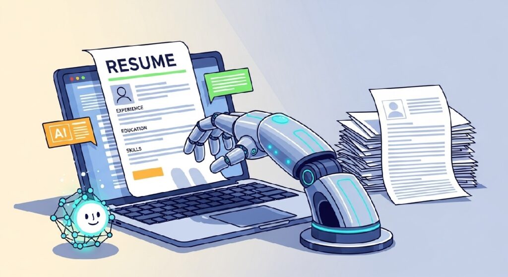 ساخت رزومه با هوش مصنوعی: چگونه در ۱۰ دقیقه با AI یک رزومه حرفه‌ای بسازیم؟